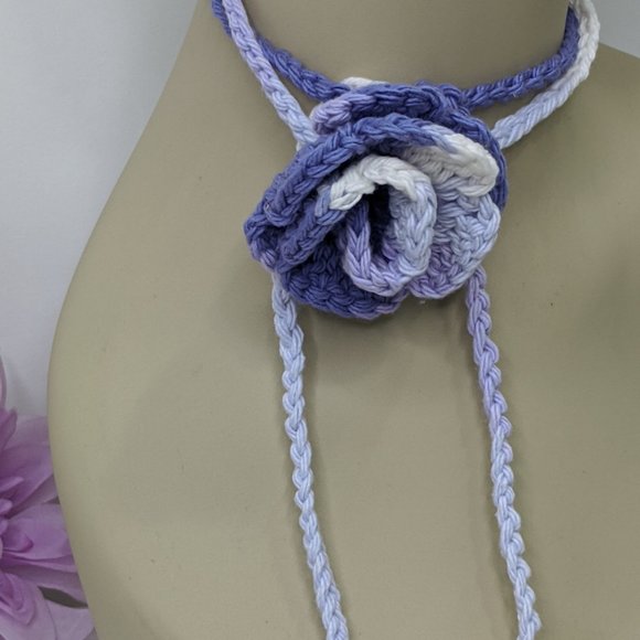 Hand Crafted Gift Ideas Whimsical Cache Jewelry Crochet Handmade Upcycle Lace - Picture 11 of 15